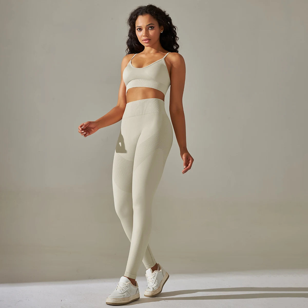 Seamless Yoga Set Camisole Bra Leggings Set Fitness