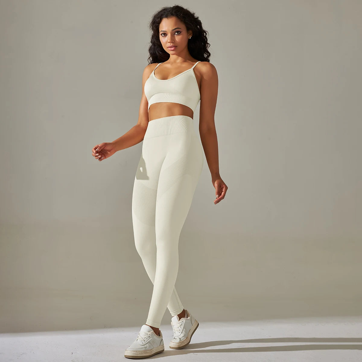 Seamless Yoga Set Camisole Bra Leggings Set Fitness